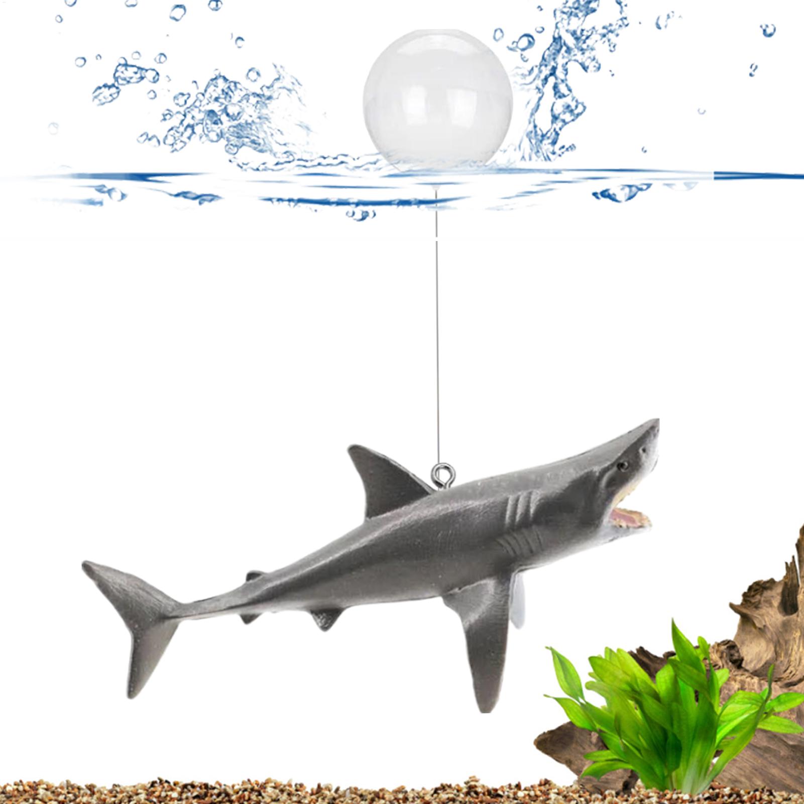Aquarium Fish Games - Dekoracja akwariowa w kształcie pływającego rekina