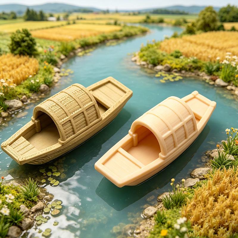 Aquarium Fish Real - 【S】Symulacja Pływającej Mini Łódki Model Figurka