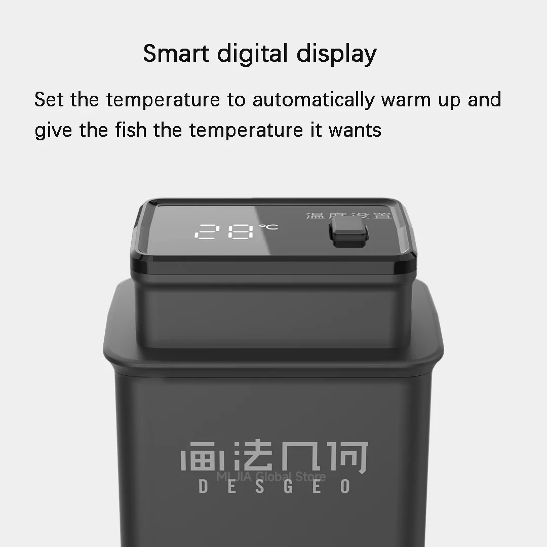 Grzałka akwariowa DESGEO 50W - – Xiaomi Aquarium Fish Tank recenzja i cena