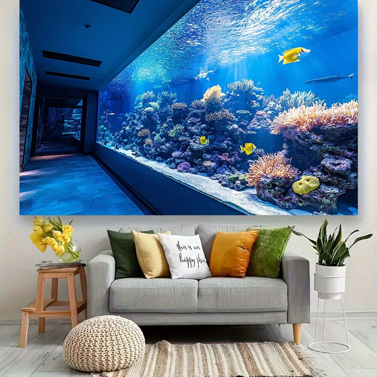 Żywa gobelina z motywem akwari – Aquarium Fish Home recenzja i cena